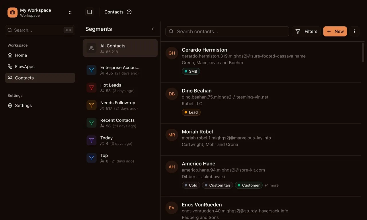Contact Import Wizard showing CSV column mapping step