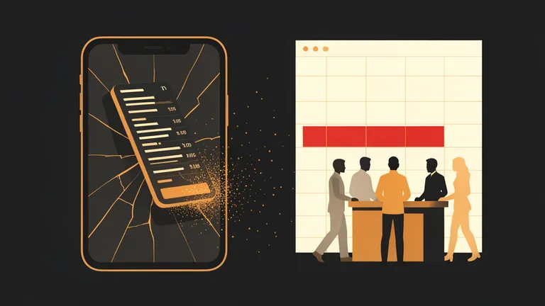 Illustration showing data loss from static forms — people fading from spreadsheets as sessions drop