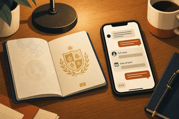 Deja de pedir que escriban lo que ya está en el pasaporte