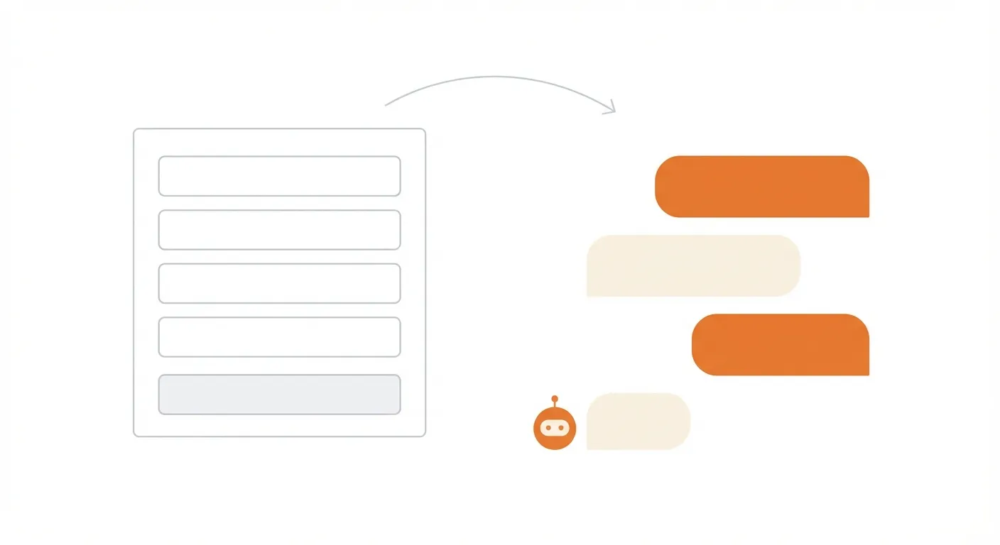 Transform your static contact form into an intelligent conversation